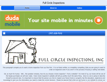 Tablet Screenshot of fullcircleinspect.com